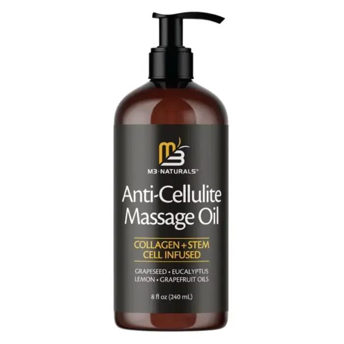 L'anti-Cellulite au collagène et à tige de 240 ml améliore la peau huile de massage tendre et ferme 