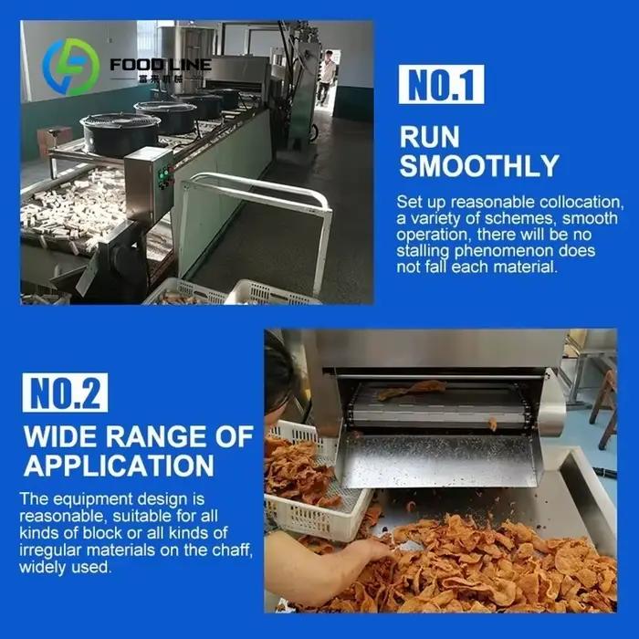 Friteuse commerciale personnalisée à fonctionnement continu avec contrôle automatique du niveau d'huile pour une qualité de friture constante