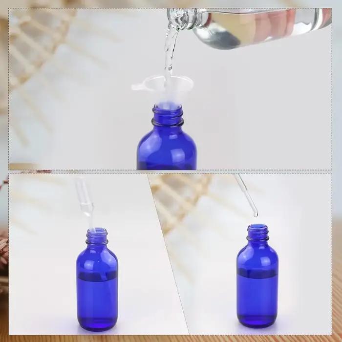 Flacon pulvérisateur en verre bleu