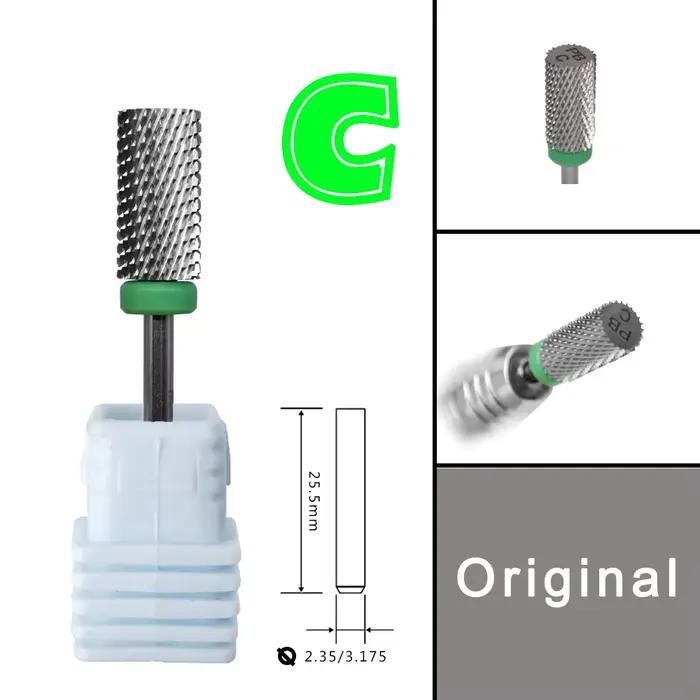 RolinStar 6.6 grand baril Original acier carbure fraise accessoires coupe métal foret à ongles