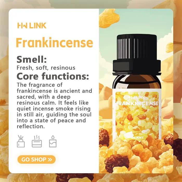 Huile essentielle d'encens 10ml 100% pure et naturelle pour diffuseurs domestiques