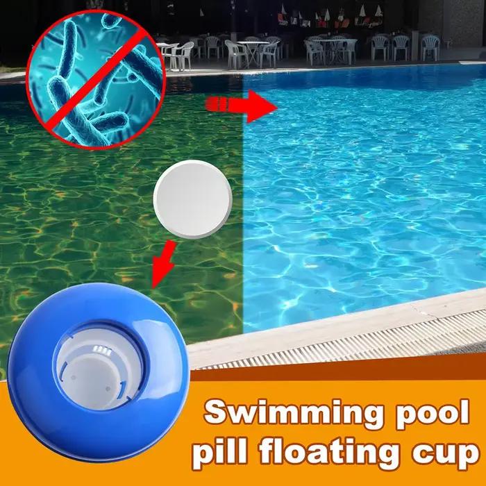 Distributeur de chlore flottant miniature réglable, durable pour piscines intérieures et extérieures, distributeur de chlore flottant