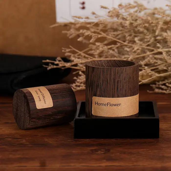 Diffuseur d'huiles essentielles en bois de noyer noir