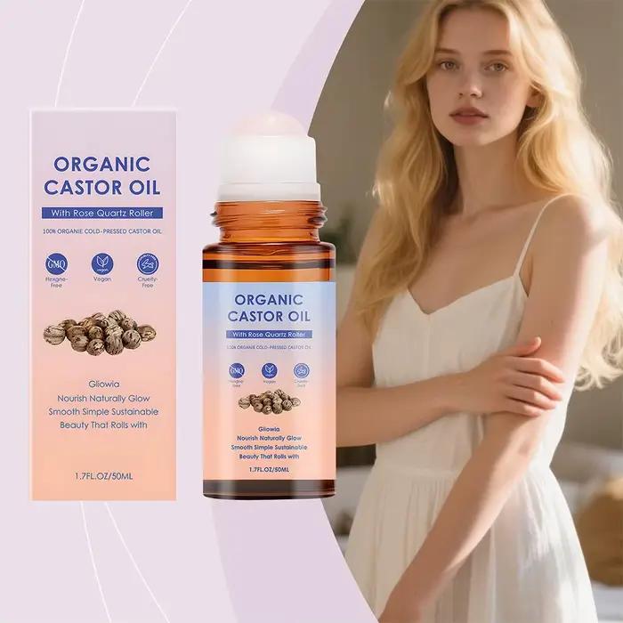 Huile de ricin pour soins corporels, soin nourrissant doux pour la peau, hydratant, adoucissant, lotion de massage quotidienne portable