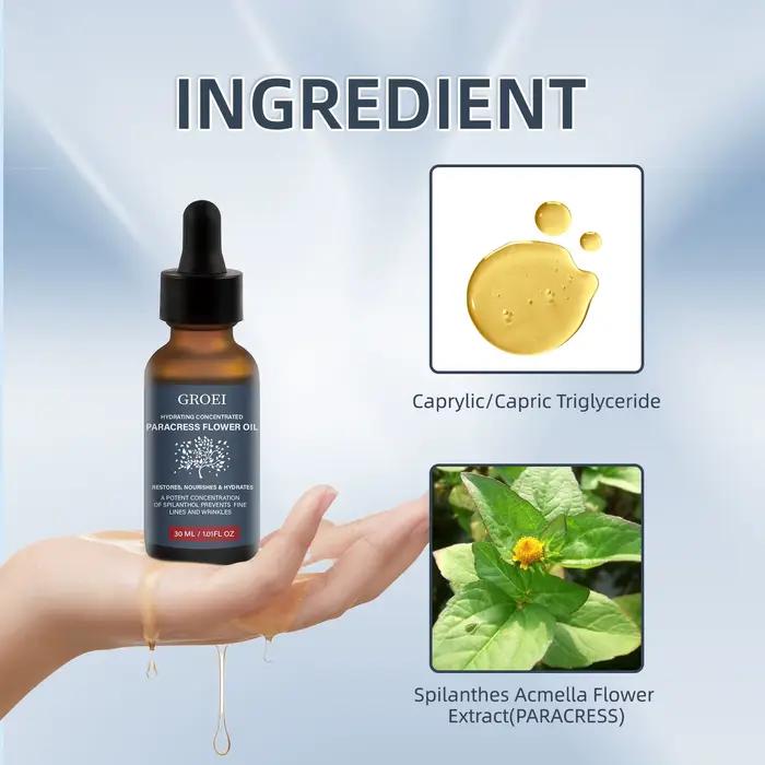 GROEI huile de fleur de paracress hydratante 30ml