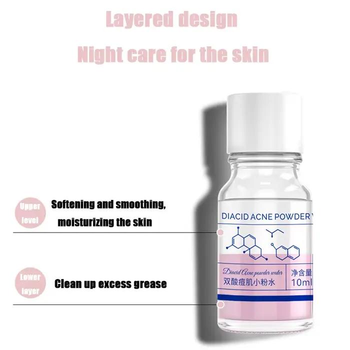 Essence d'acné concentrée d'acide salicylique rose de 10 ml - contenant