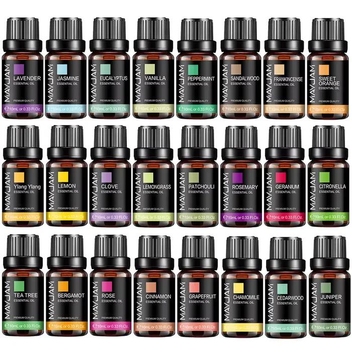 MAYJAM 10ML lavande citronnelle jasmin vanille Eucalyptus Rose citron huile essentielle pour humidificateur diffuseur fabrication de bougies