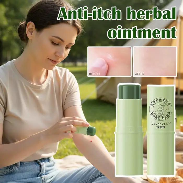 Bâtonnet Crème Anti-Démangeaisons pour Piqûres d'Insectes – Répulsif Physique Anti-Moustiques pour l'Été