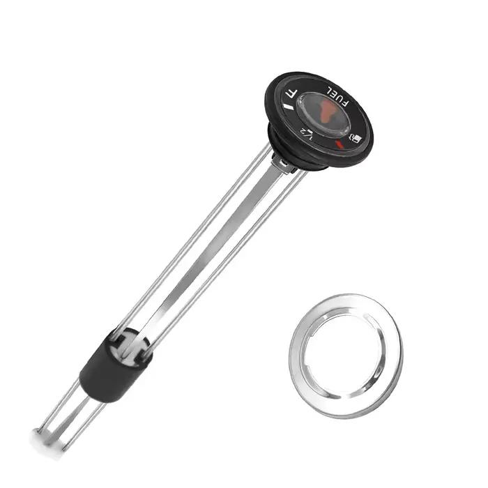 Jauge de carburant, bouchon de gaz de carburant, jauge de 142mm, Mini jauge de niveau d'huile mécanique, couvercle métallique en acier inoxydable pour ATV Karting