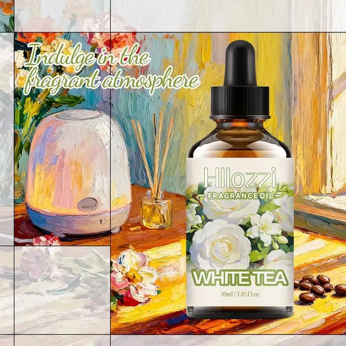 HUILE PARFUMÉE AU THÉ BLANC : Pour l'aromathérapie, la diffusion, la parfumerie et les bougies parfumées.