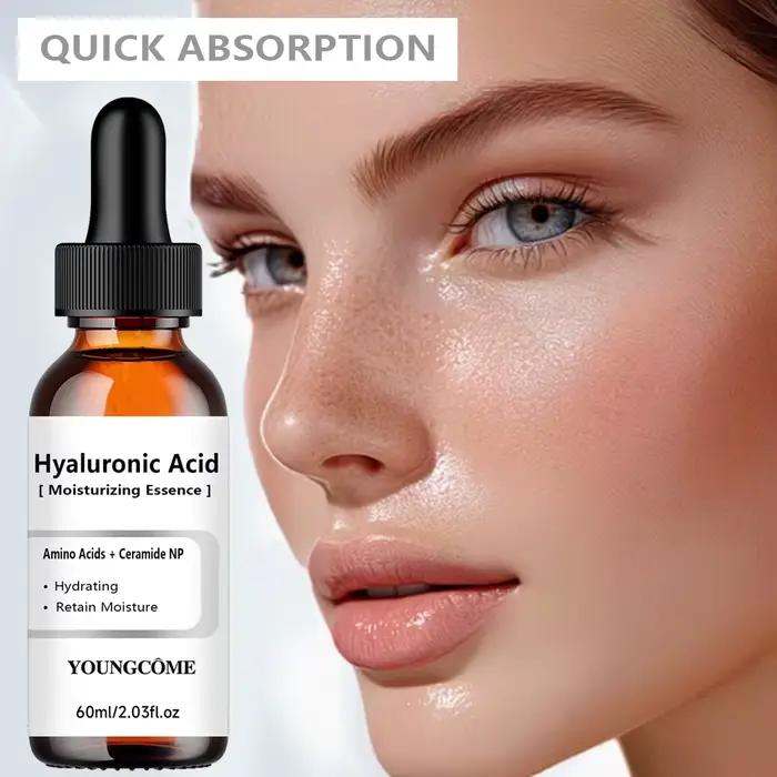 Sérum hydratant à l'acide hyaluronique - Formule boostante d'hydratation pour la réparation de la peau et le soin des