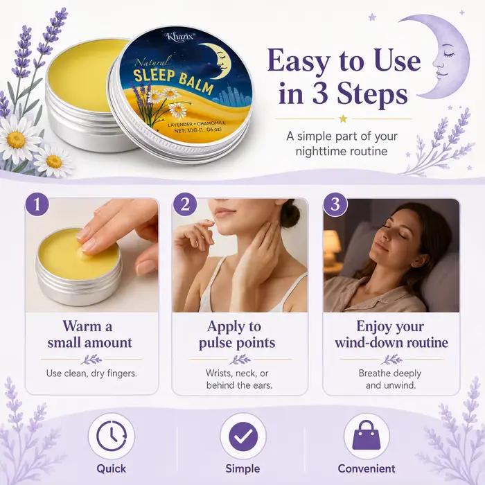 Baume de Nuit Apaisant 30g à la Lavande et à la Camomille – Arôme Relaxant