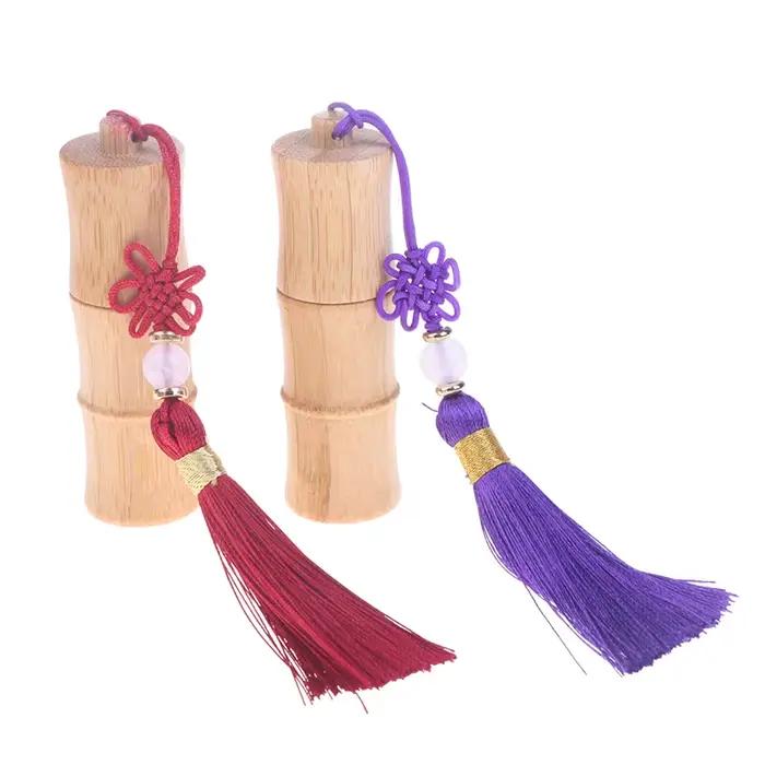 Bouteille à rouler en bambou écologique avec glands