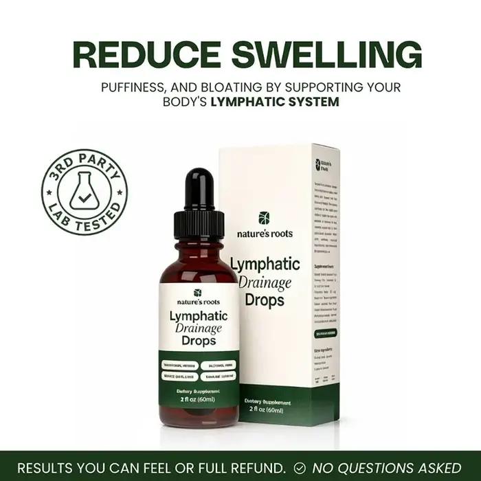 Gouttes Herbales de Drainage Lymphatique 60ml – Complément Détox Naturel pour Soulager l'Œdème, la Rétention de Liquides et les Gonflements – Soin Corps et Bien-être