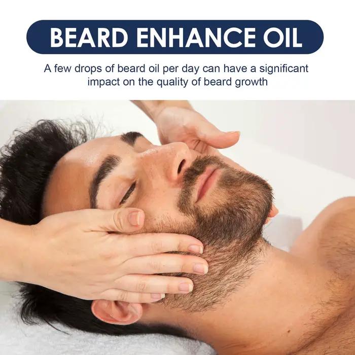 Huile de croissance de barbe pour hommes