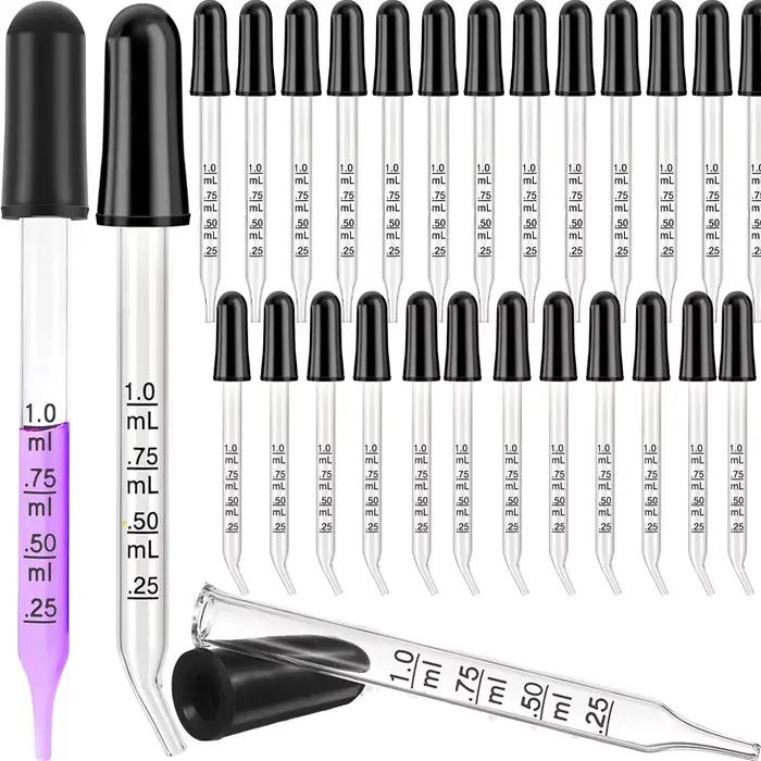 Pipette compte-gouttes en verre