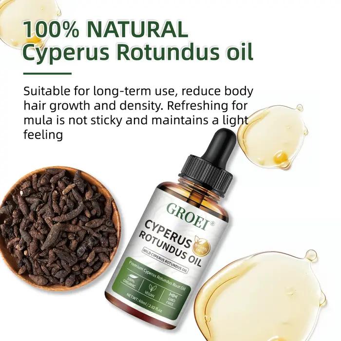 Huile de Cyperus Rotundus biologique naturelle