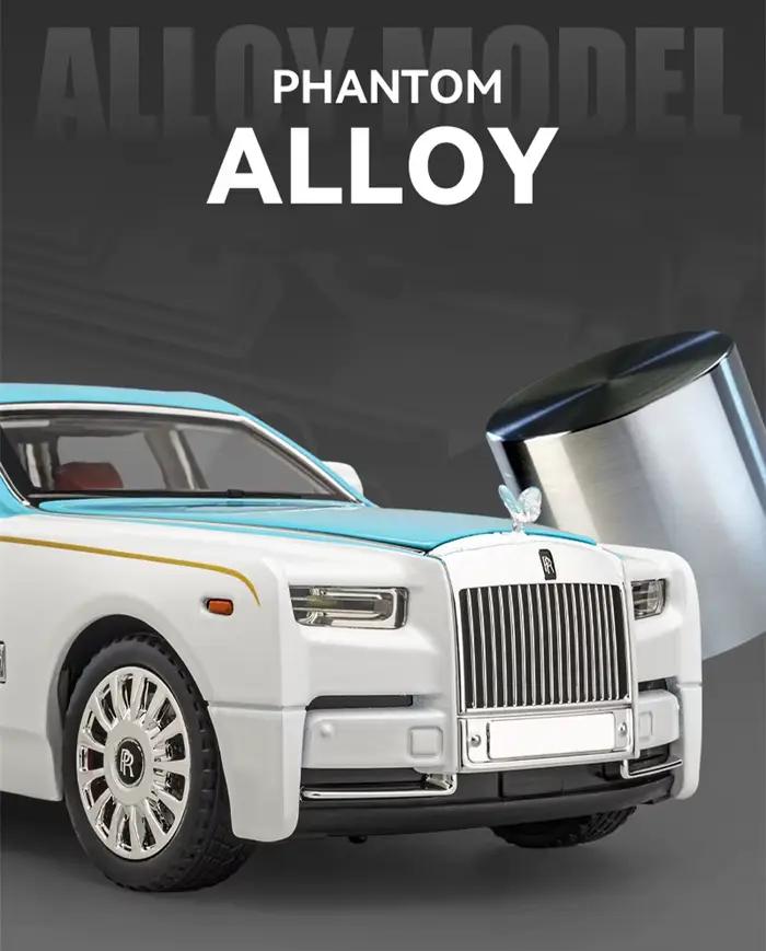 Rolls-Royce Phantom-Modèle de voiture de luxe en alliage moulé sous pression, véhicules jouets en métal, simulation de modèle de voiture, collection de lumière sonore, cadeaux pour enfants, 1/18