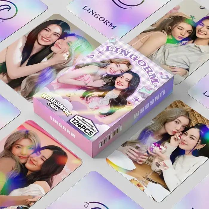 92 et 124 pièces drame thaïlandais le Secret d'entre nous LingOrm Laser Lomo carte Ling & Orm personnages HD carte photo avec autocollants