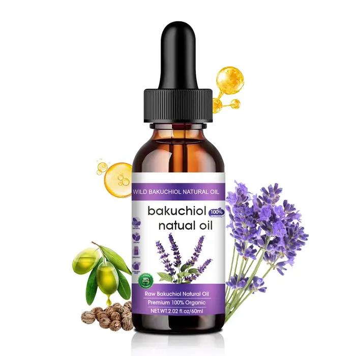 Huile pour le visage anti-âge botanique 60 ml - Formule Bakuchiol & Lavande