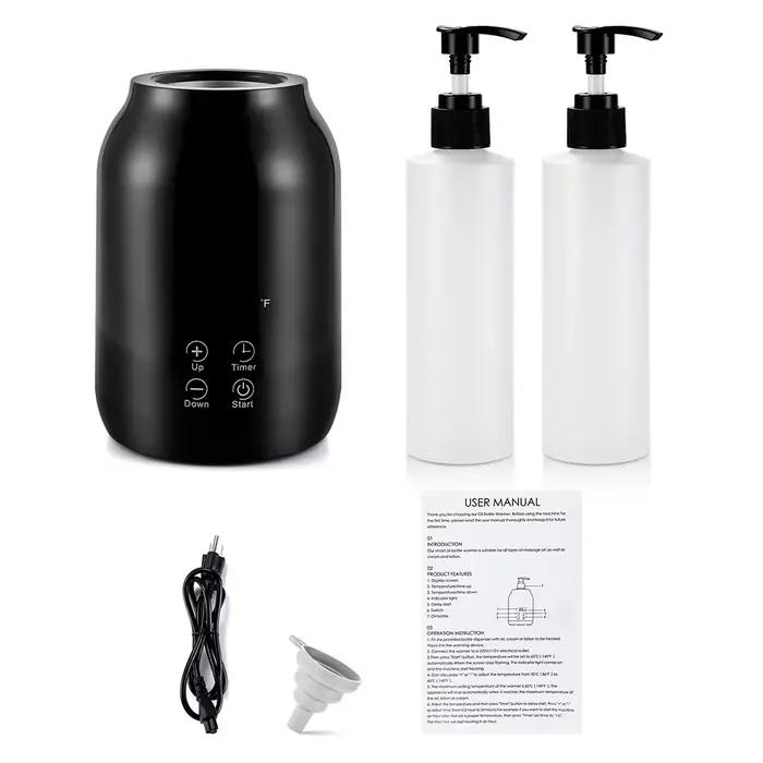 Chauffe-huile essentielle affichage LED réglage de la température chauffe-bouteille d'huile de Massage unique