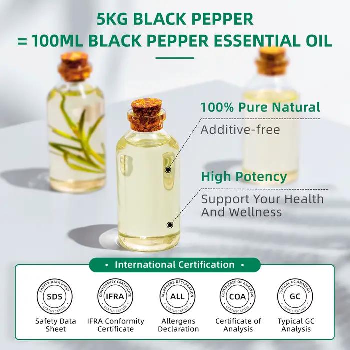 Huiles essentielles au poivre noir 100ML