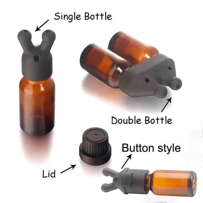 Bouteille d'inhalateur d'huile essentielle et d'arôme étanche