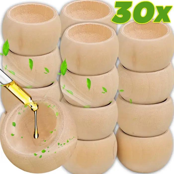 Diffuseur d'huile essentielle rond en bois