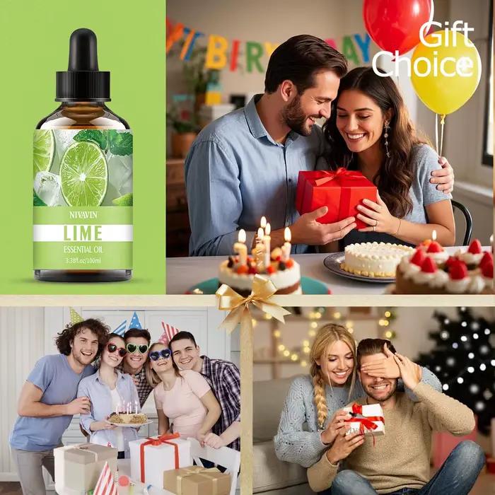 L'huile essentielle de citron vert 30 ml/60 ml/100 ml convient à l'hydratation du visage