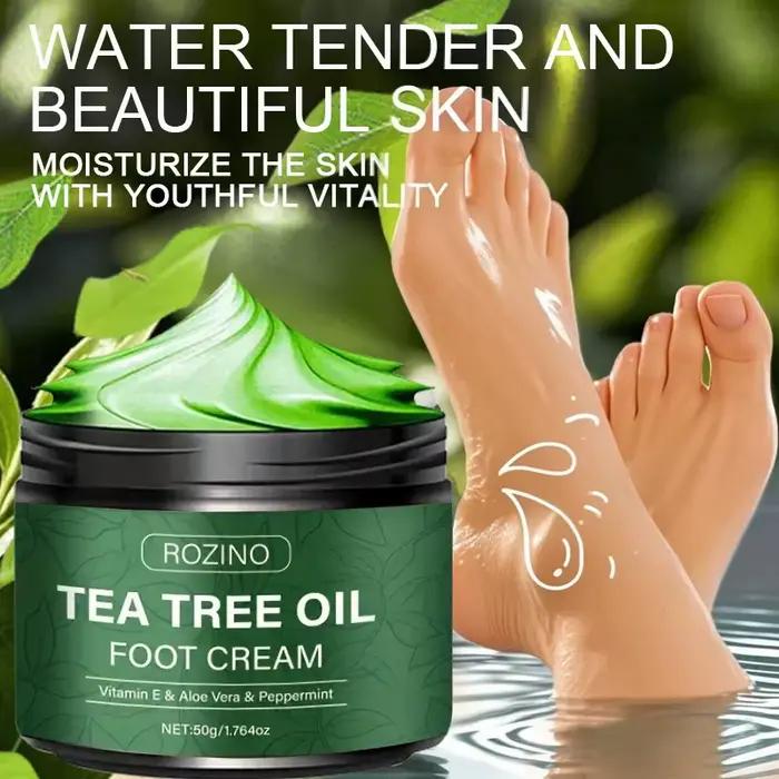Crème pour les pieds à l'huile d'arbre à thé