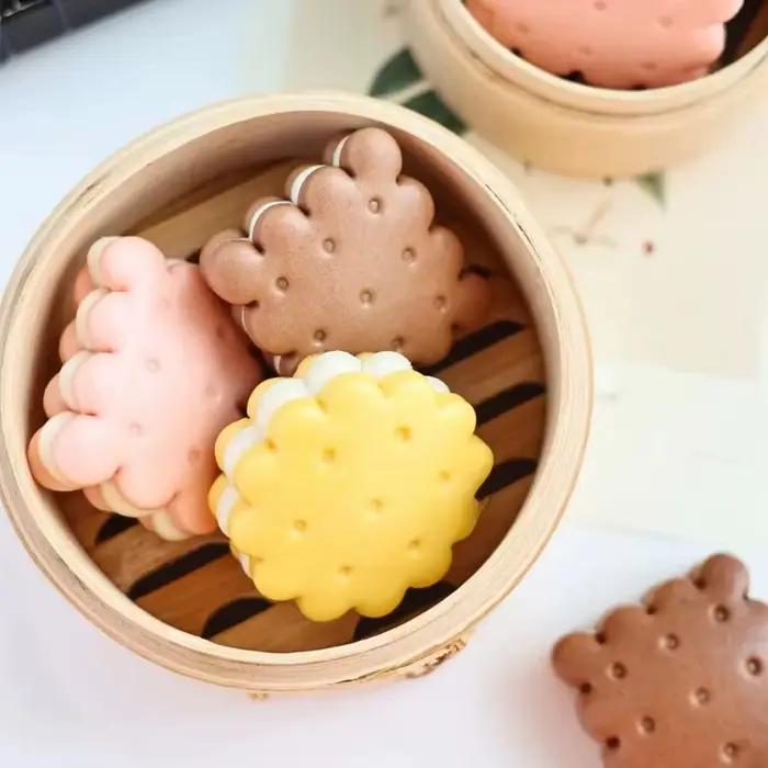 Emporte-pièce à biscuits au chocolat, classique, carré et rond, moule à biscuits, tampon à Fondant pressable, décoration de gâteau, fournitures de cuisson
