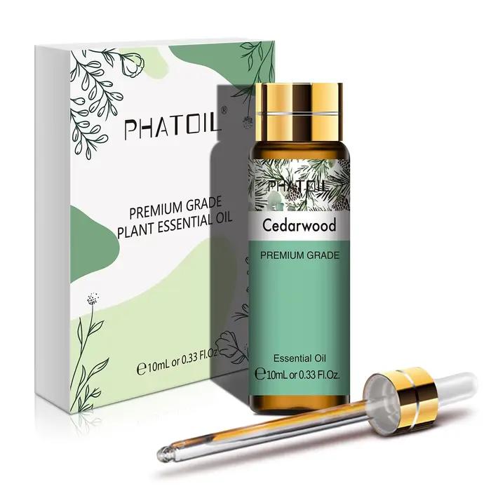 PHATOIL 1 pièces huile essentielle de bois de cèdre 10 ml/30 ml/100 ml-naturel pur pour l'aromathérapie