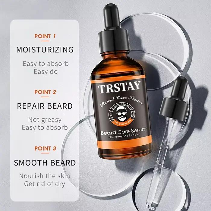Huile de croissance de barbe puissante pour hommes