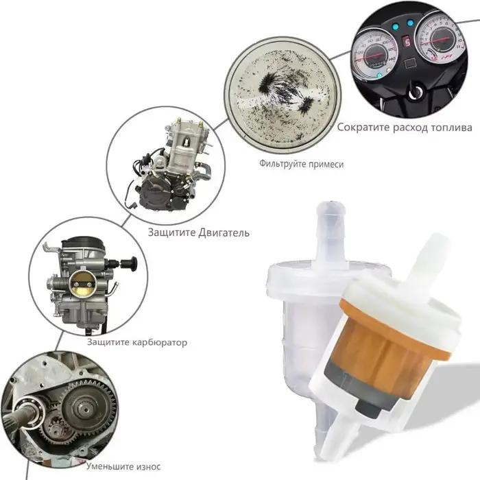 Filtre à carburant pour moto, gazole, moteur 110/125/150/175/200, pour voiture, Scooter, Dirt Bike, automobile, ATV, filtres à essence L0I5