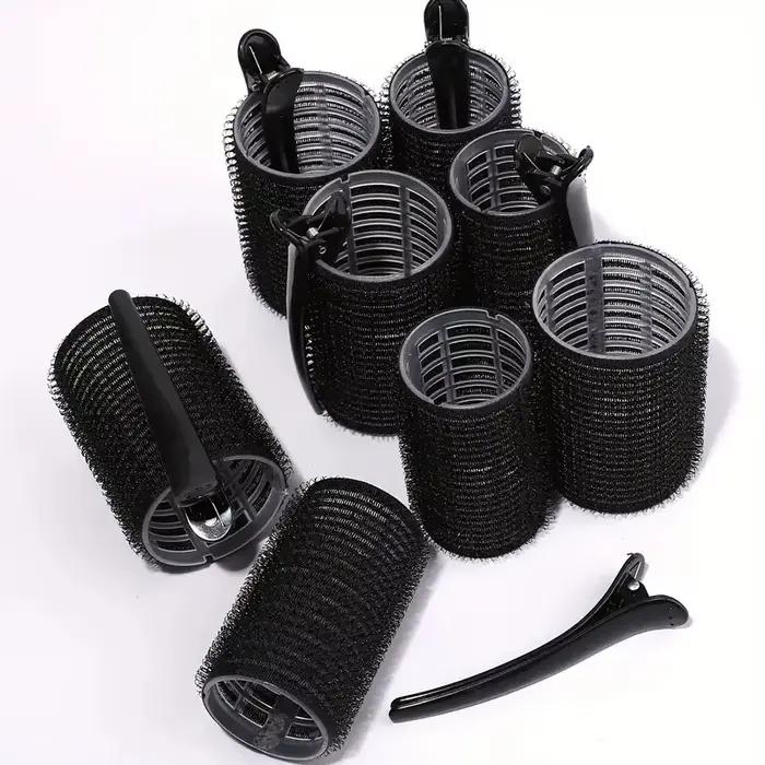 Ensemble de rouleaux à cheveux avec Clips, 18 pièces, bigoudis auto-agrafants pour cheveux longs/moyens/courts et frange, fer à friser, outil de coiffure