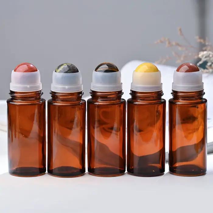 Flacon en verre ambré/transparent de 50 ml