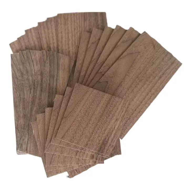 Plaque fine en noyer noir d'amérique du nord, matériel de fabrication en bois massif fait à la main, puce de bûche naturelle 2mm 3mm 5mm 8mm 10mm