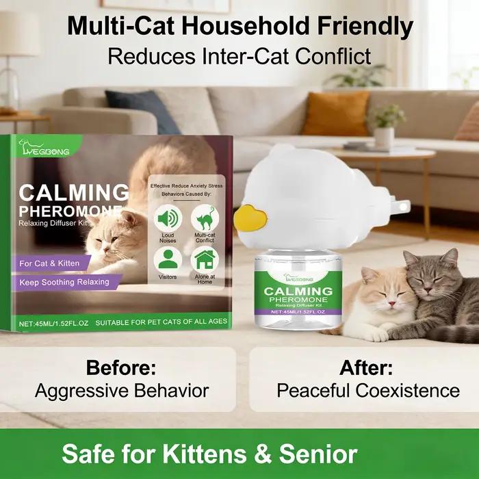 Diffuseur de phéromone apaisant pour chat
