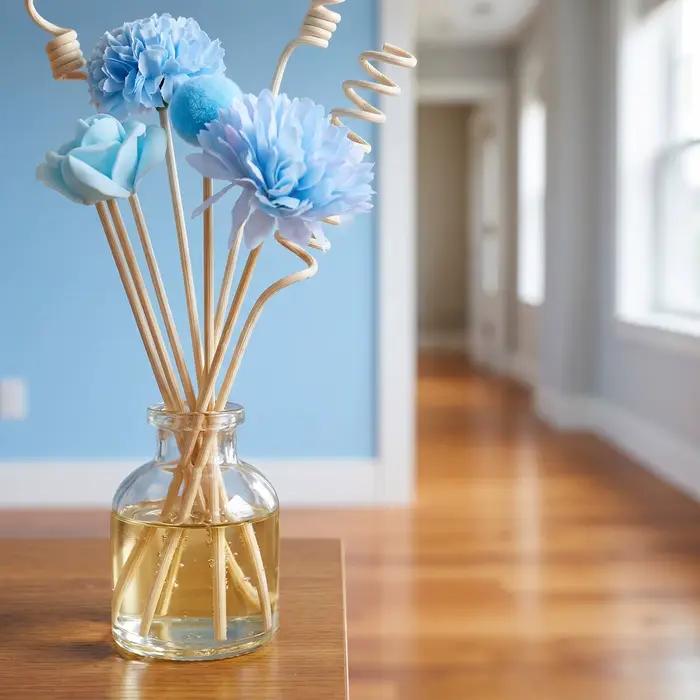 8 bâtonnets diffuseurs de rechange pour huiles essentielles - Fleurs de roseaux d'aromathérapie naturelle
