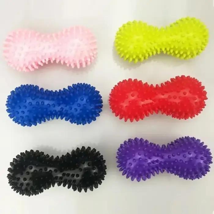 Rouleau de massage des pieds en forme d'arachide, boule de libération myofasciale à picots pour le fitness et la relaxation