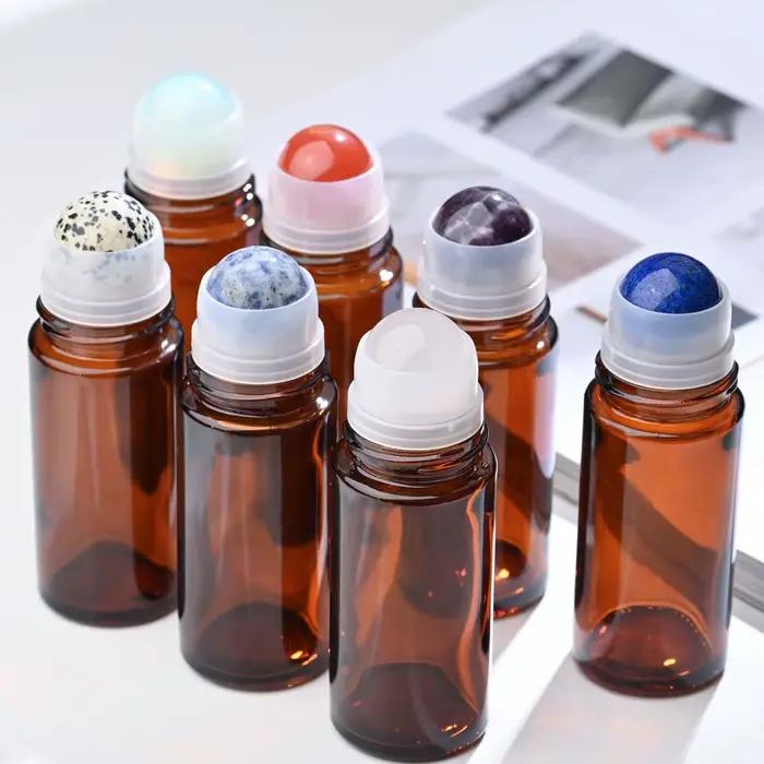 Flacon en verre ambré/transparent de 50 ml