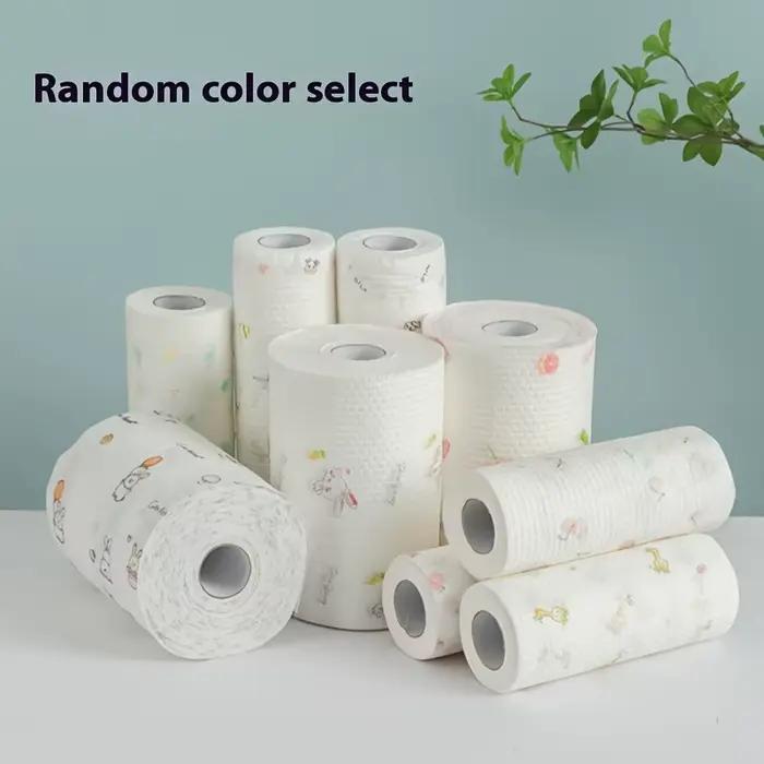 Rouleau de papier absorbant lavable et réutilisable pour la cuisine, chiffons de nettoyage non tissés épais à motif perlé, lingettes absorbantes pour la vaisselle, pour la cuisine et la maison