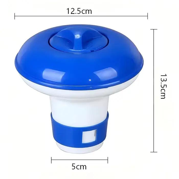 Distributeur de chlore flottant miniature réglable, durable pour piscines intérieures et extérieures