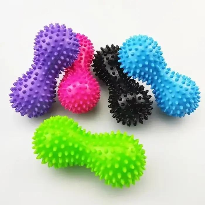 Rouleau de massage des pieds en forme d'arachide, boule de libération myofasciale à picots pour le fitness et la relaxation