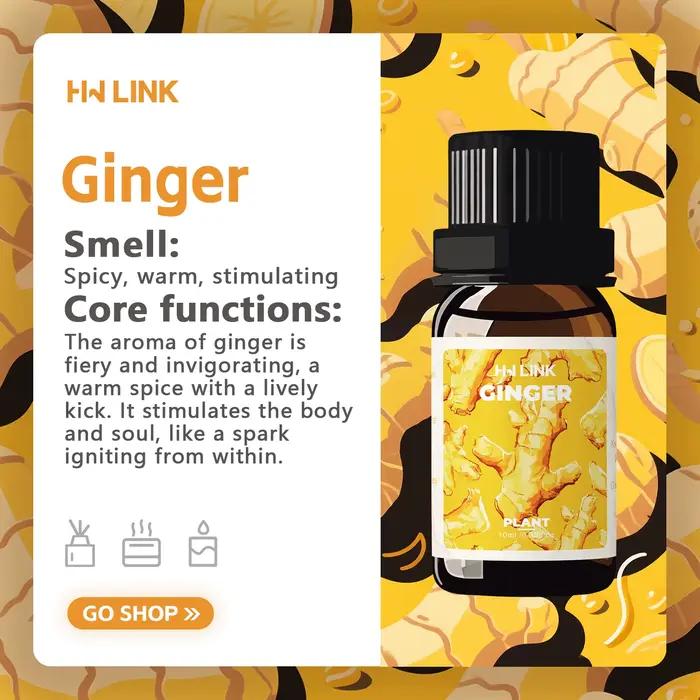 Huile de gingembre 100% huiles essentielles