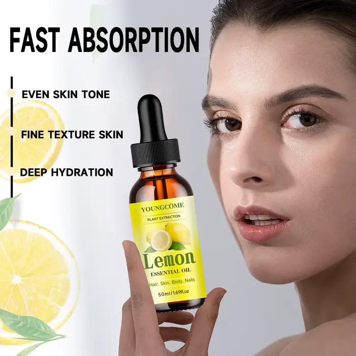 Huile essentielle naturelle de citron