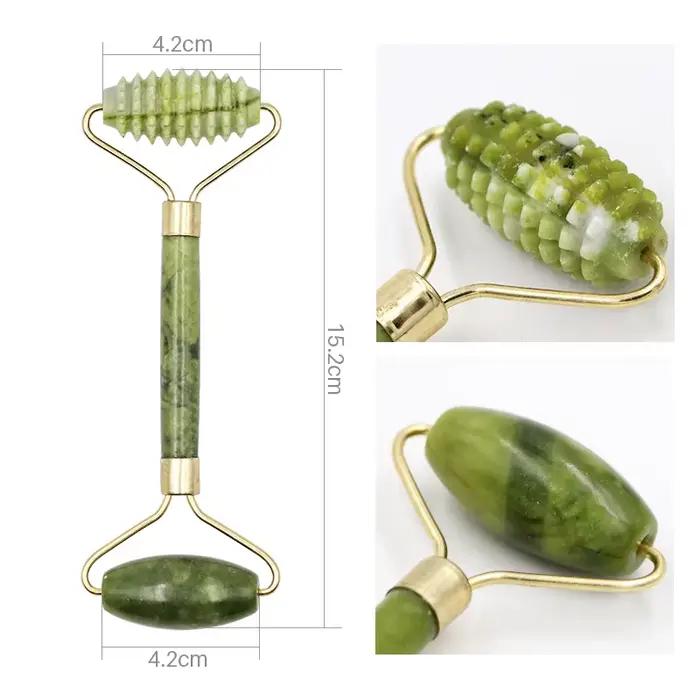 Rouleau de Massage du visage en Jade