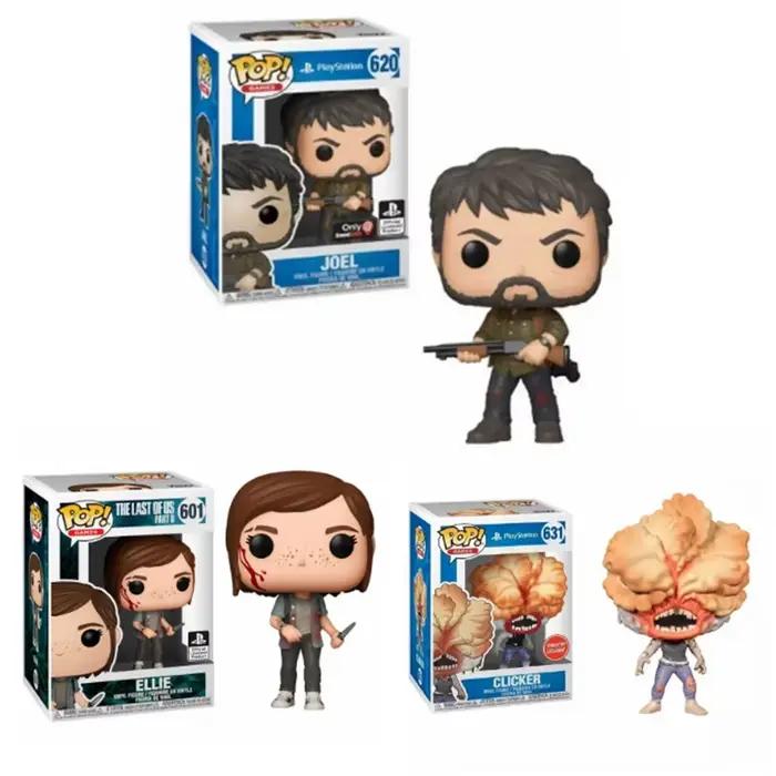 Funko Pop Games Le dernier d'entre nous Partie II ELLIE 601 #   JOEL 620 #   Clicker 631 #   Figurine en vinyle, modèle de collection, jouets, cadeaux de vacances pour enfants