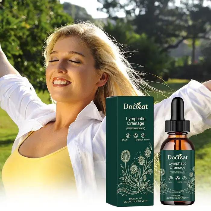 1/2/3/5PCS Docteat Premium Lymphatic Drainage Drops 60ml – Soutien naturel pour la détoxification et le nettoyage du