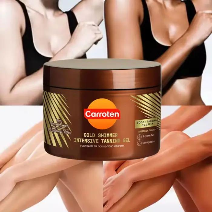 Gel accélérateur de bronzage naturel pour carottes